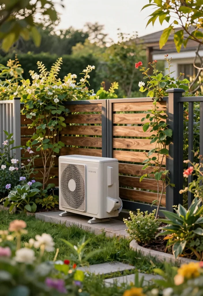 14 AC Unit Landscaping 2026 Trending Ideas That Hide It Beautifully - 8. Decorative Fencing 1