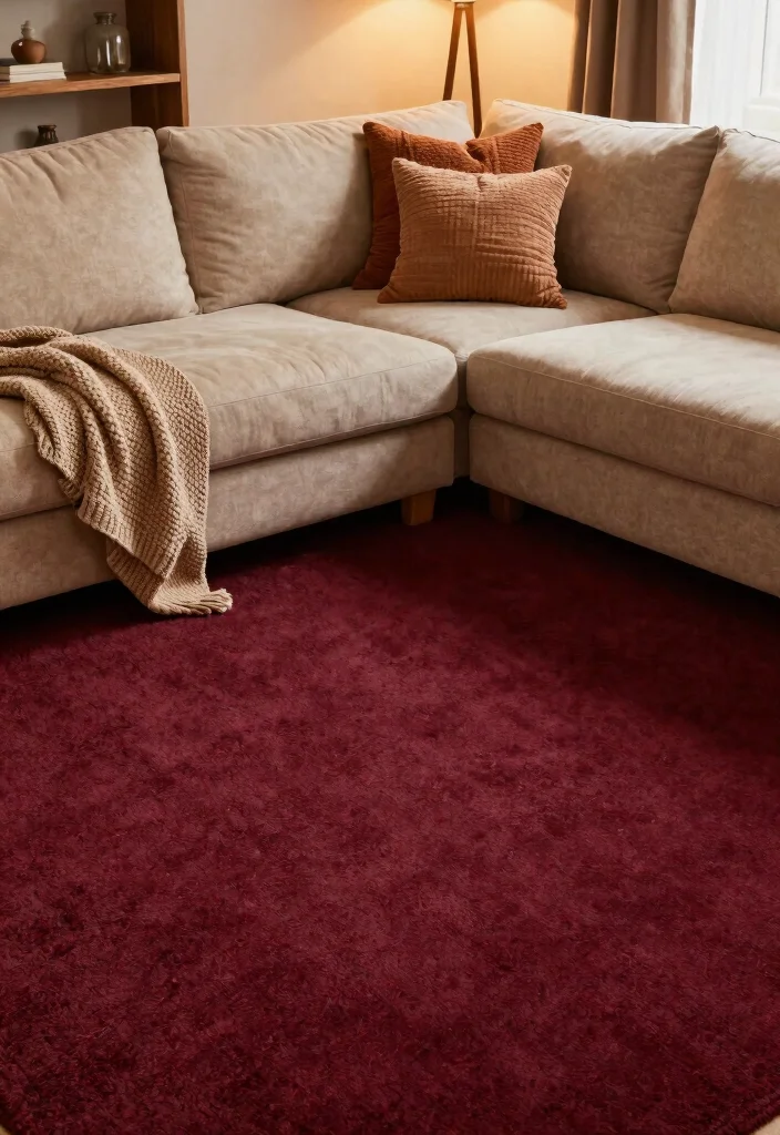 14 Carpet Flooring Living Room Ideas That Feel Cozy - 6. Warm Color Palettes 1