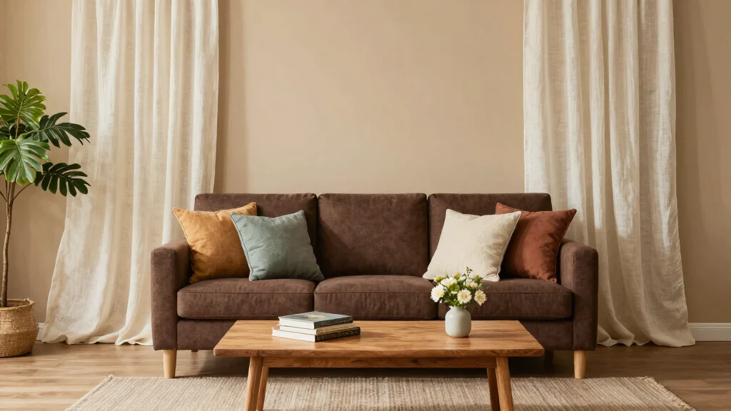 14 Curtains for Brown Couch Ideas That Match Perfectly