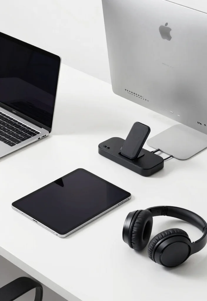 14 Desk Setup Study Ideas That Improve Focus - 6. Tech-Savvy Station 1