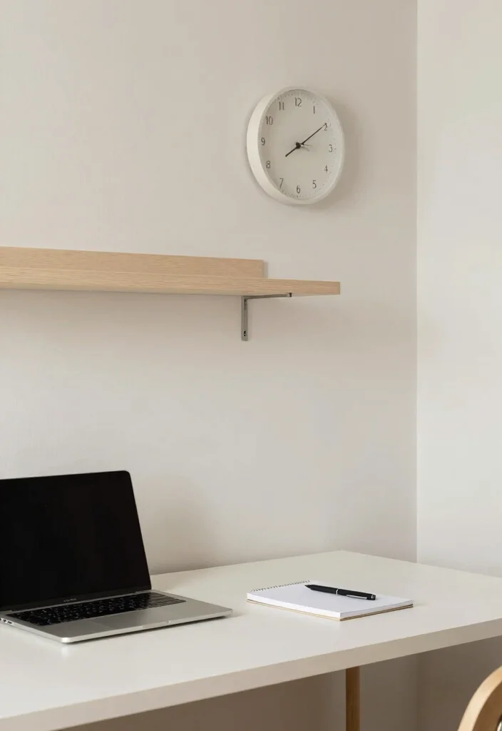 14 Desk Setup Study Ideas That Improve Focus - 7. Minimalist Aesthetics 1