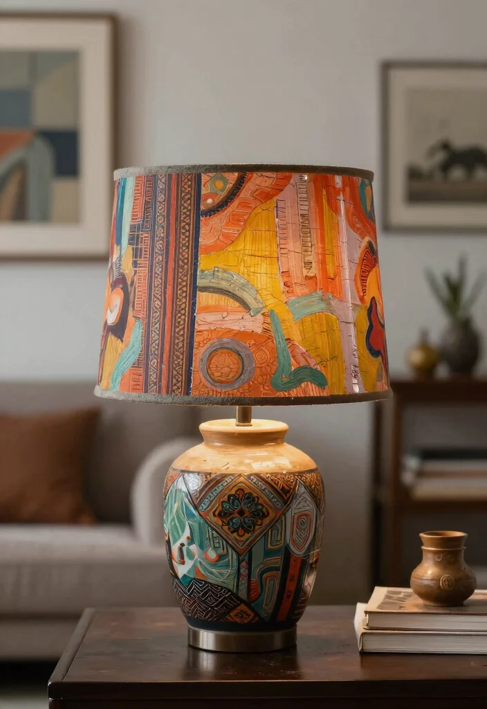 14 Hand Painted Lamp Shades Ideas With Artistic Flair 64 14 Hand Painted Lamp Shades Ideas With Artistic Flair - 14. Textured Surfaces 1