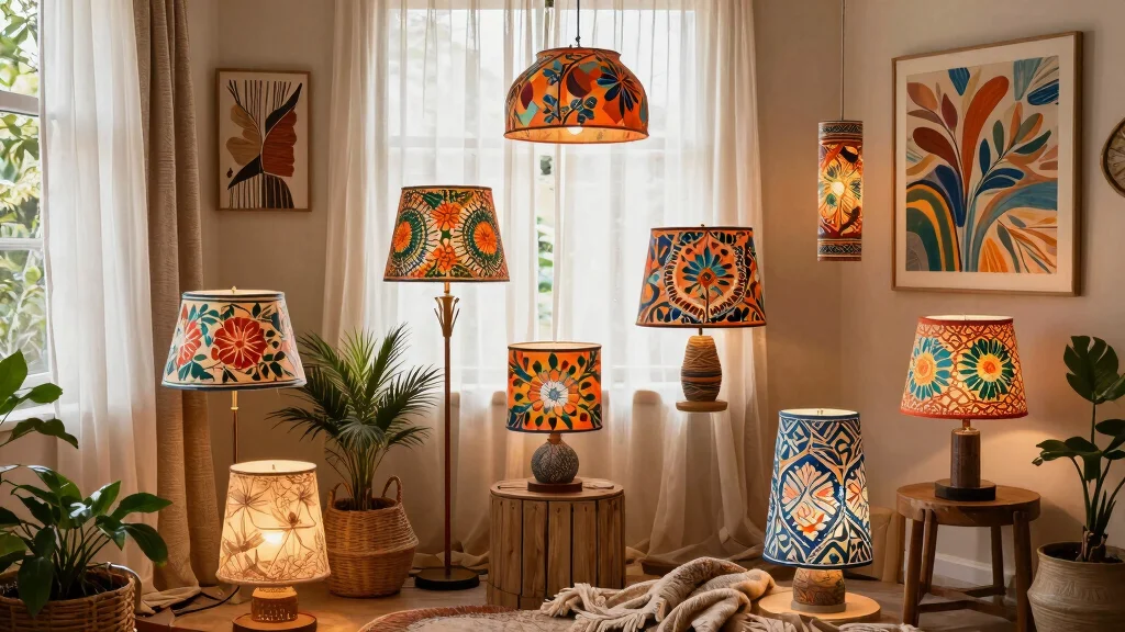 14 Hand Painted Lamp Shades Ideas With Artistic Flair