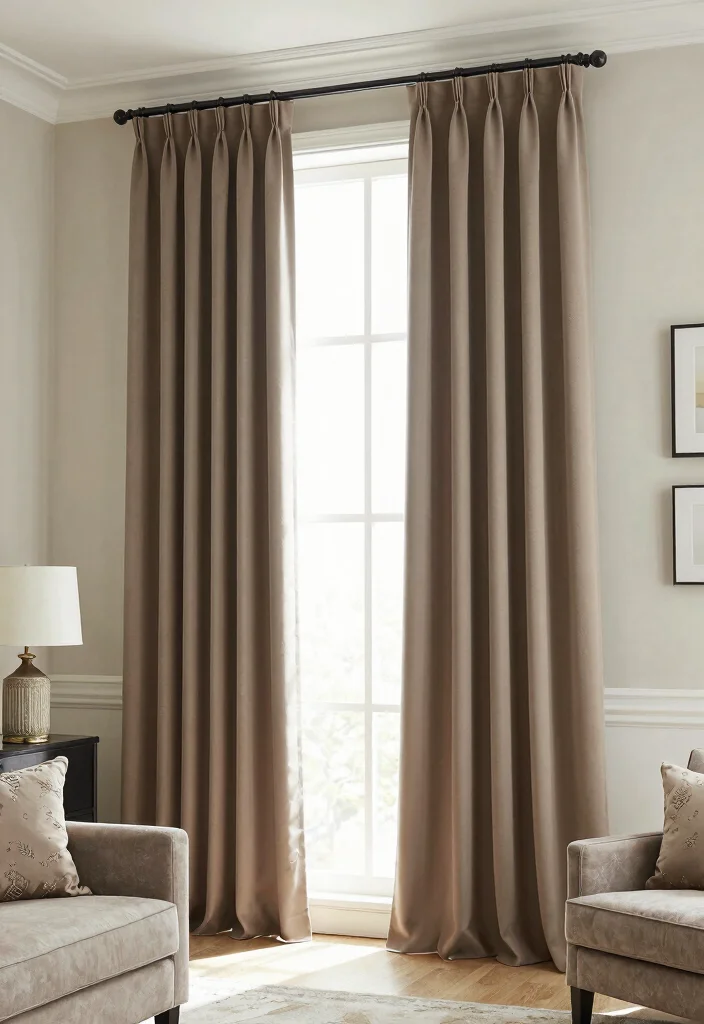 14 High Ceiling Curtains Ideas That Look Grand & Elegant 63 14 High Ceiling Curtains Ideas That Look Grand & Elegant - 13. Custom-Made Solutions 1