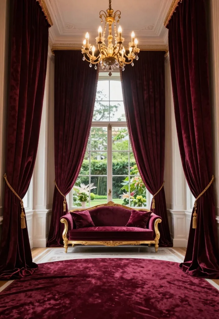 14 High Ceiling Curtains Ideas That Look Grand & Elegant 2 14 High Ceiling Curtains Ideas That Look Grand & Elegant - 2. Luxurious Velvet Drapes 1