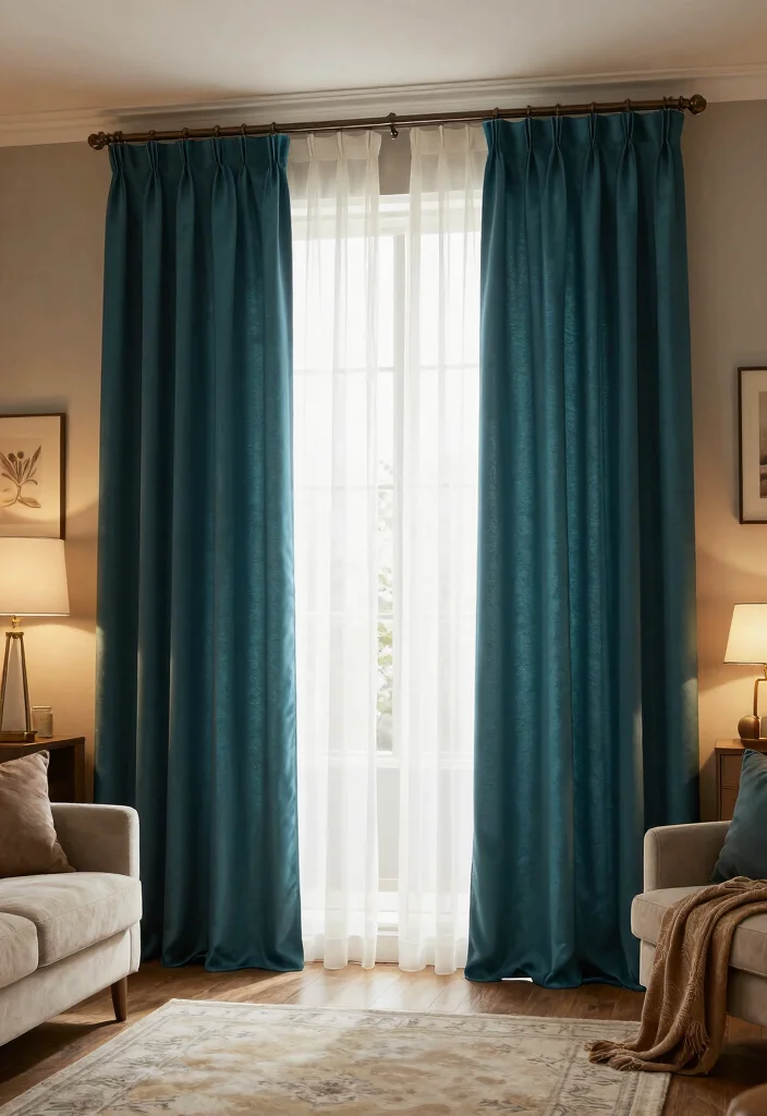 14 High Ceiling Curtains Ideas That Look Grand & Elegant 36 14 High Ceiling Curtains Ideas That Look Grand & Elegant - 6. Layered Textures 1