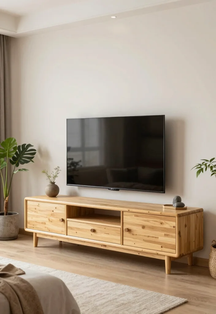 14 Luxury TV Unit Design for Bedroom Ideas That Feel Chic - 12. Asian-Inspired Serenity 1