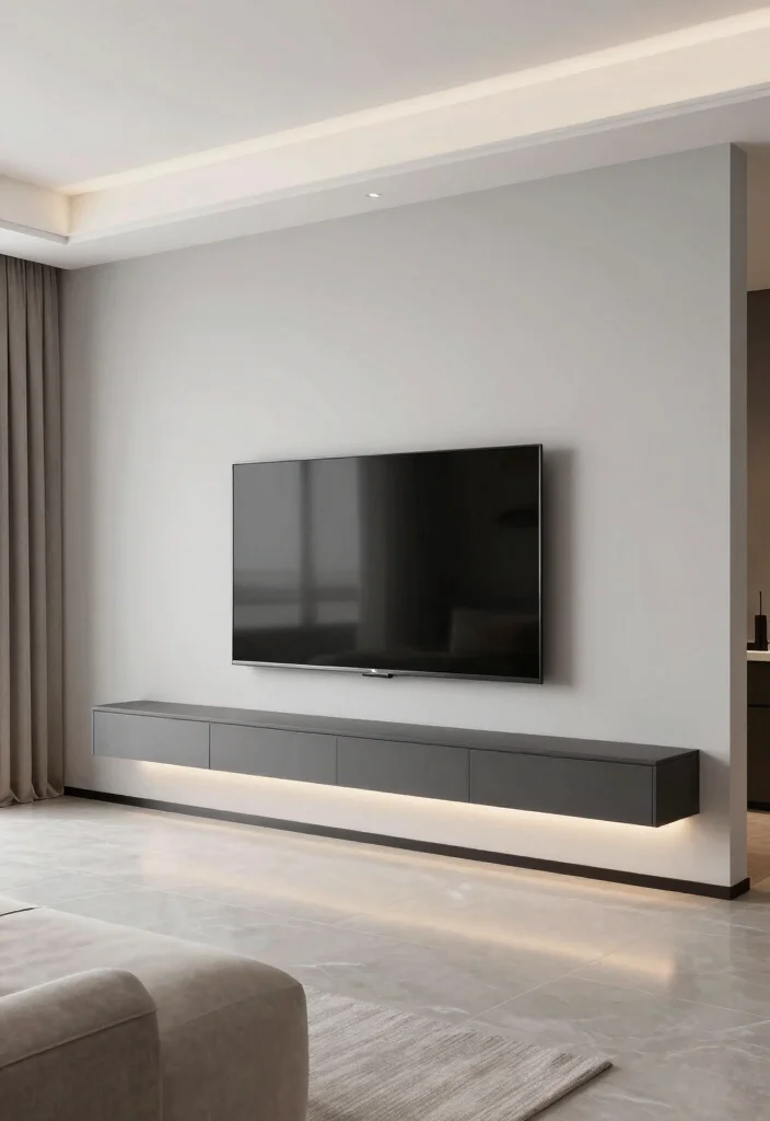 14 Luxury TV Unit Design for Bedroom Ideas That Feel Chic - 4. Floating Units 1