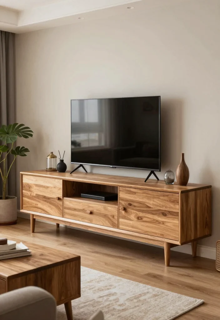 14 Oak TV Unit Ideas With Warm Natural Charm 64 14 Oak TV Unit Ideas With Warm Natural Charm - 14. Customizable Oak TV Unit 1