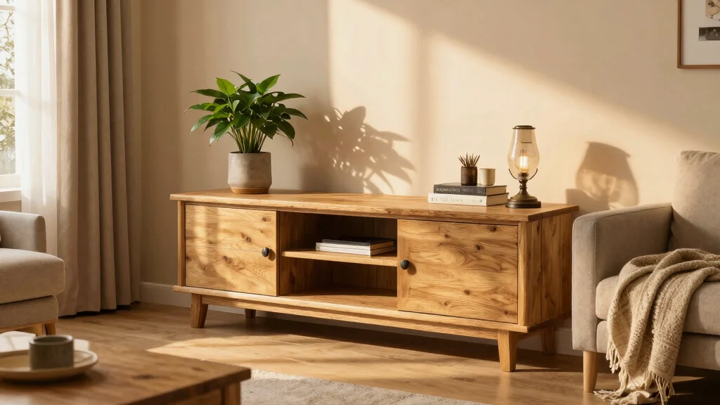 14 Oak TV Unit Ideas With Warm Natural Charm