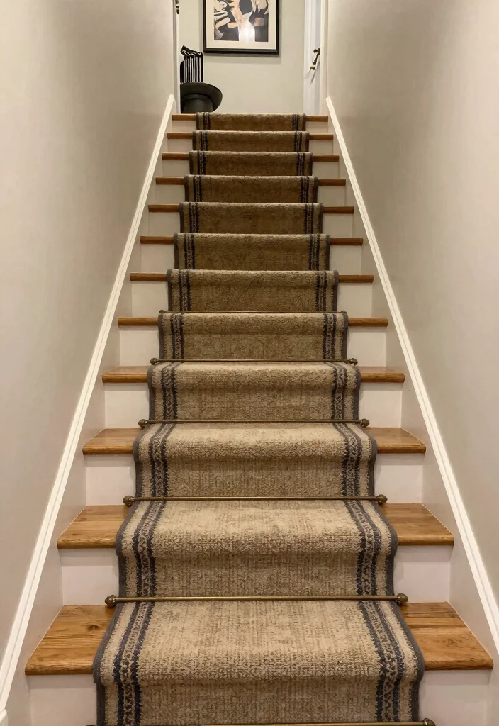 14 Stairs With Carpet Ideas That Elevate Your Hallway - 14. Custom-Made Carpets 1