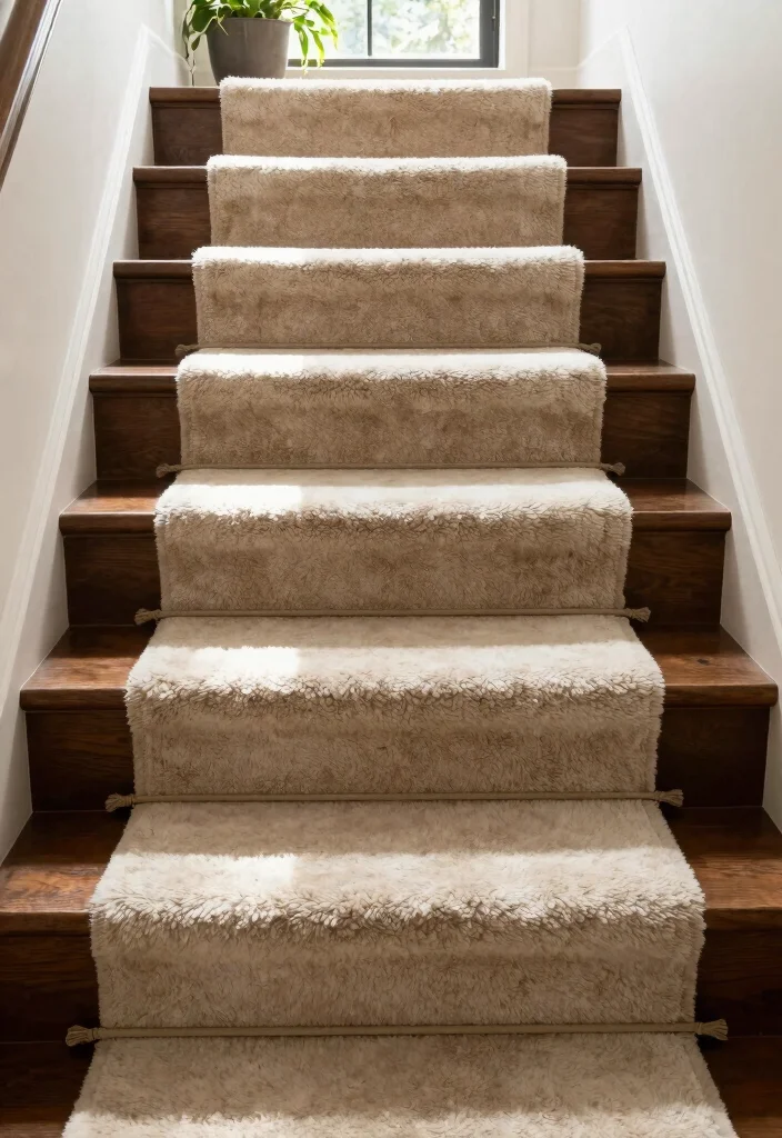 14 Stairs With Carpet Ideas That Elevate Your Hallway - 5. Eco-Friendly Wool Carpets 1