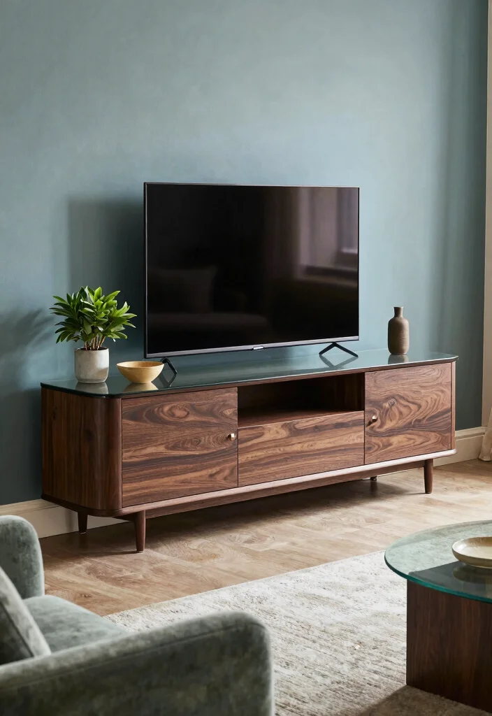 14 TV Unit Design Modern Ideas That Stay Sleek - 3. Stylish Media Furniture 1