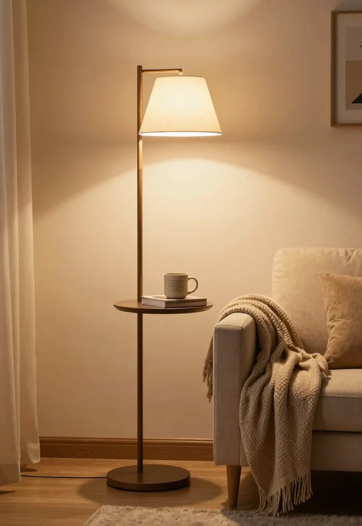 14 Table Lamp Lighting Ideas That Elevate Any Room - 12. Multi-Functional Floor Lamps 1