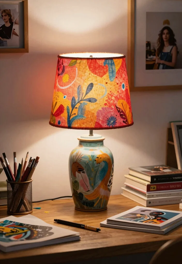 14 Table Lamp Lighting Ideas That Elevate Any Room - 14. Personalized Touch with DIY Lamps 1