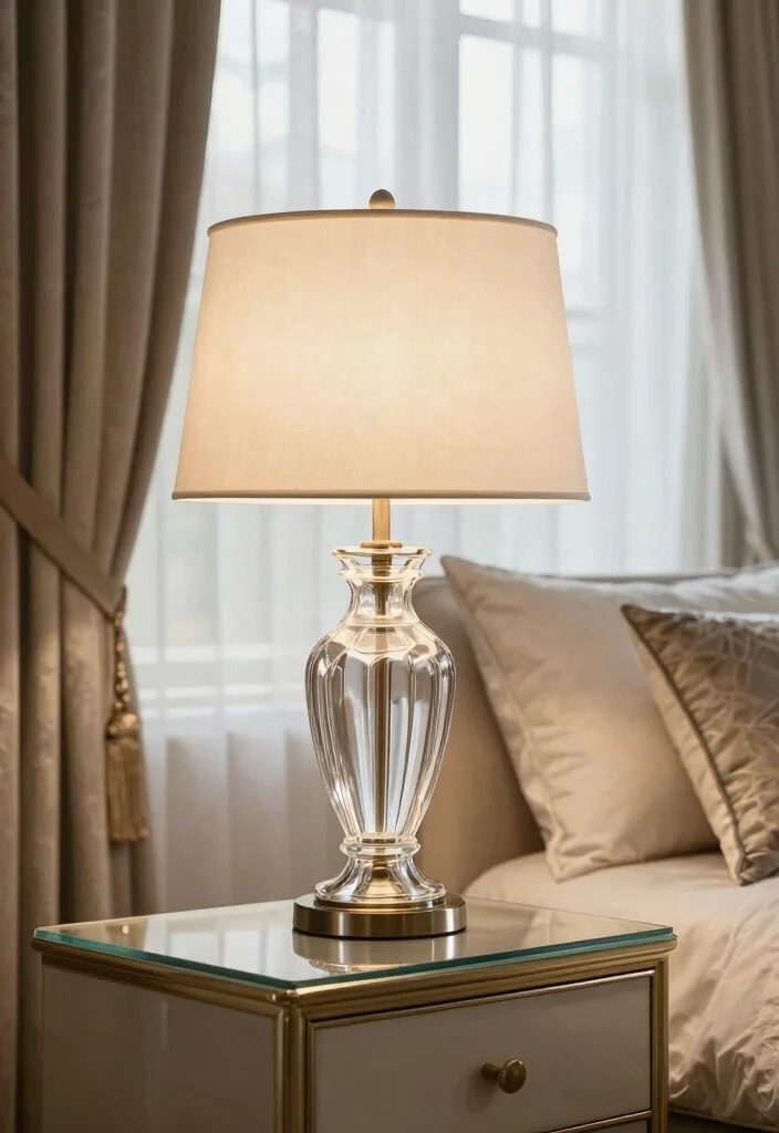 14 Table Lamp Lighting Ideas That Elevate Any Room - 4. Elegant Glass Base Lamps 1