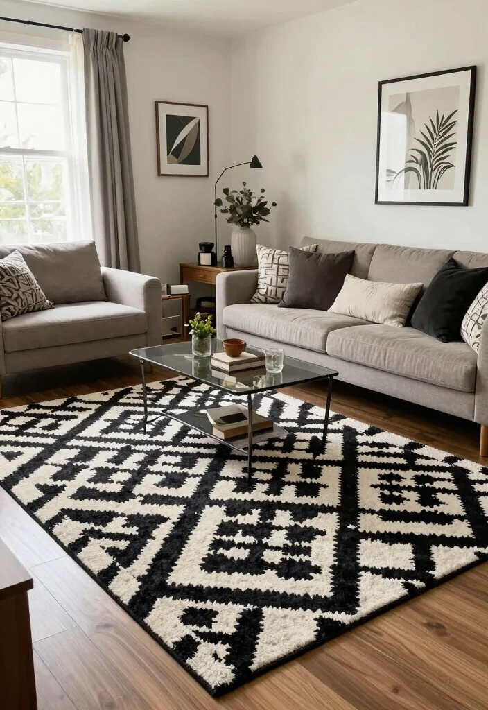 15 Black and White Carpet Living Room Ideas That Pop - Conclusion 1