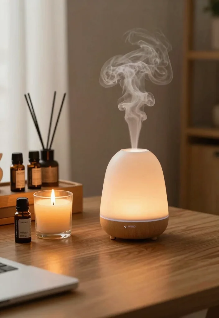 15 Cosy Desk Setup Ideas With Warm Vibes 62 15 Cosy Desk Setup Ideas With Warm Vibes - 12. Warm Scents 1