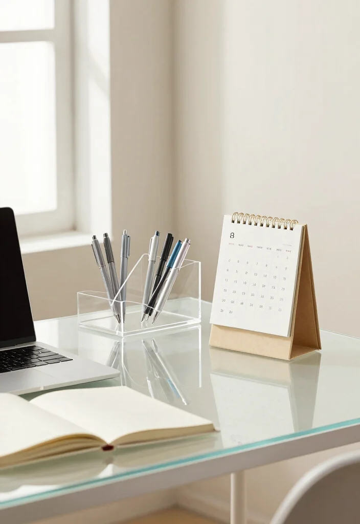 15 Cosy Desk Setup Ideas With Warm Vibes 23 15 Cosy Desk Setup Ideas With Warm Vibes - 3. Minimalist Desk Accessories 1