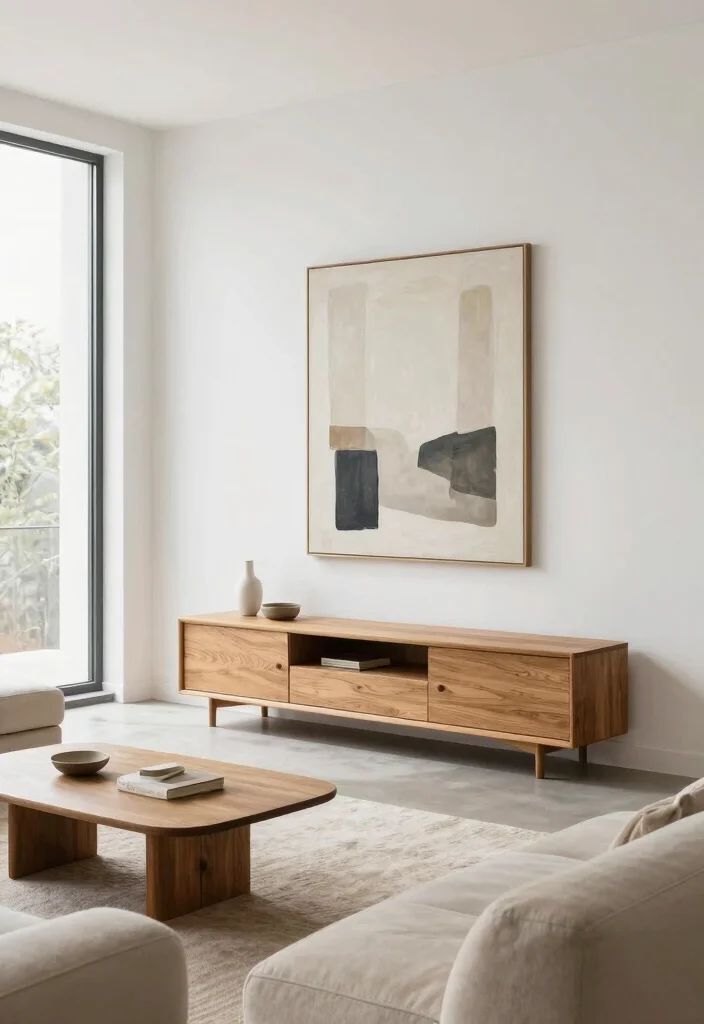 15 Curve TV Unit Design Modern Ideas With Sleek Lines - 1. The Elegance of Minimalism 1