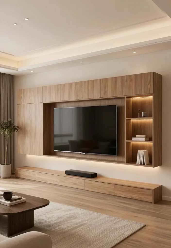 15 Latest TV Unit Designs 2026 Ideas That Feel Futuristic 65 15 Latest TV Unit Designs 2026 Ideas That Feel Futuristic - 15. Creative Built-In Units 1