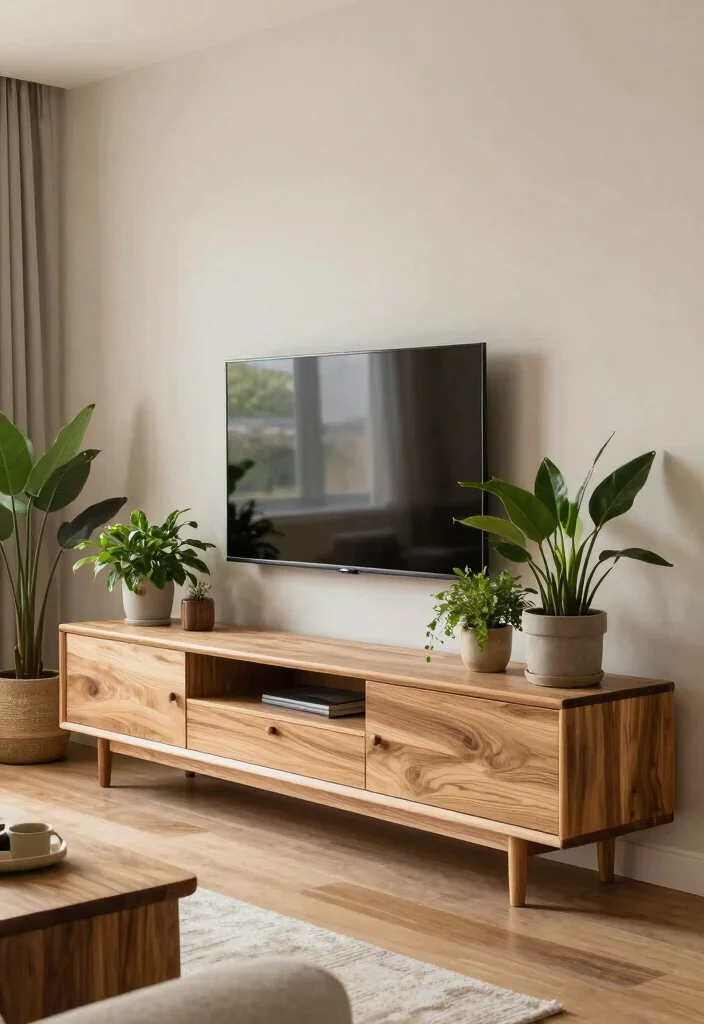 15 Latest TV Unit Designs 2026 Ideas That Feel Futuristic 27 15 Latest TV Unit Designs 2026 Ideas That Feel Futuristic - 7. Biophilic Design Units 1