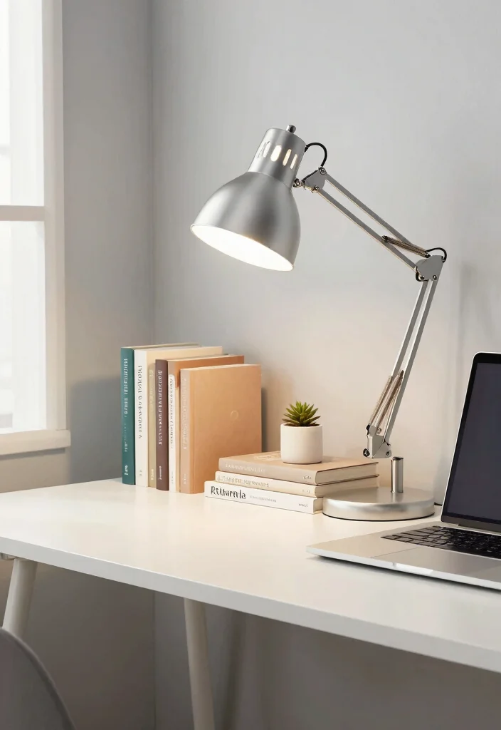 15 Metal Lamp Shade Ideas That Feel Industrial Chic - 12. Adjustable Metal Shades 1