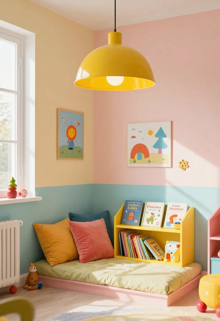 15 Metal Lamp Shade Ideas That Feel Industrial Chic - 8. Colorful Metal Shades for a Pop of Fun 1