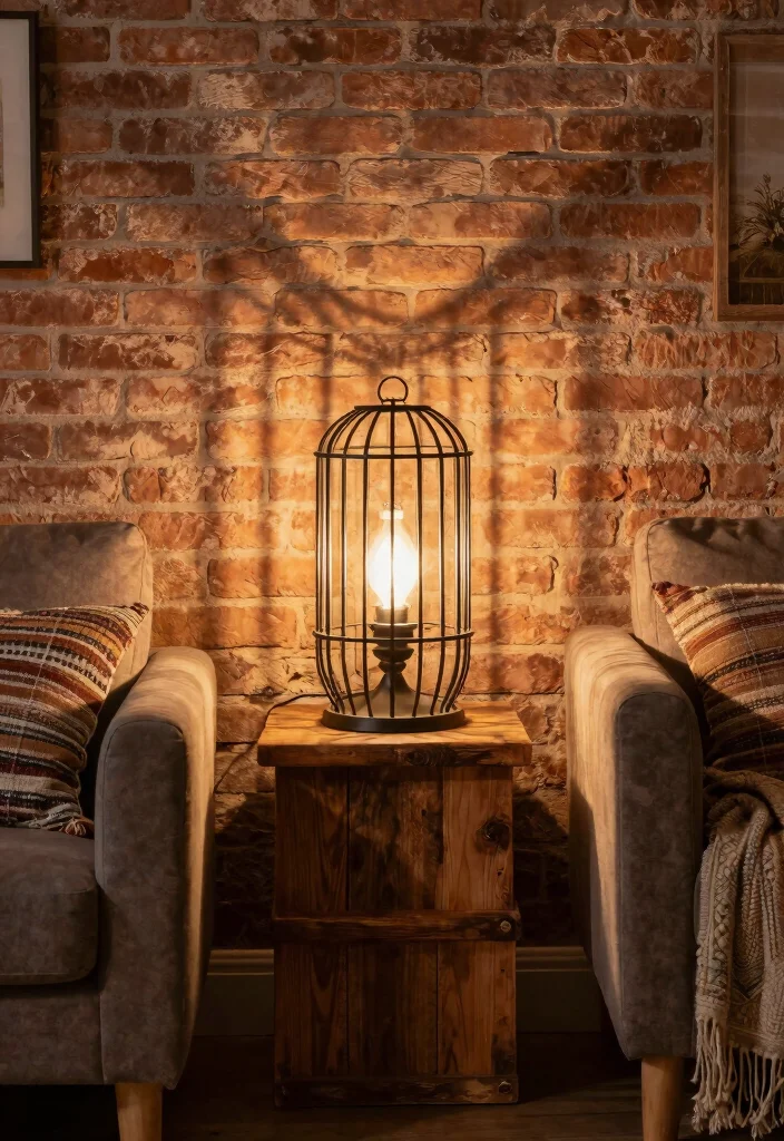 15 Metal Lamp Shade Ideas That Feel Industrial Chic - 9. Industrial Cage Lamps 1