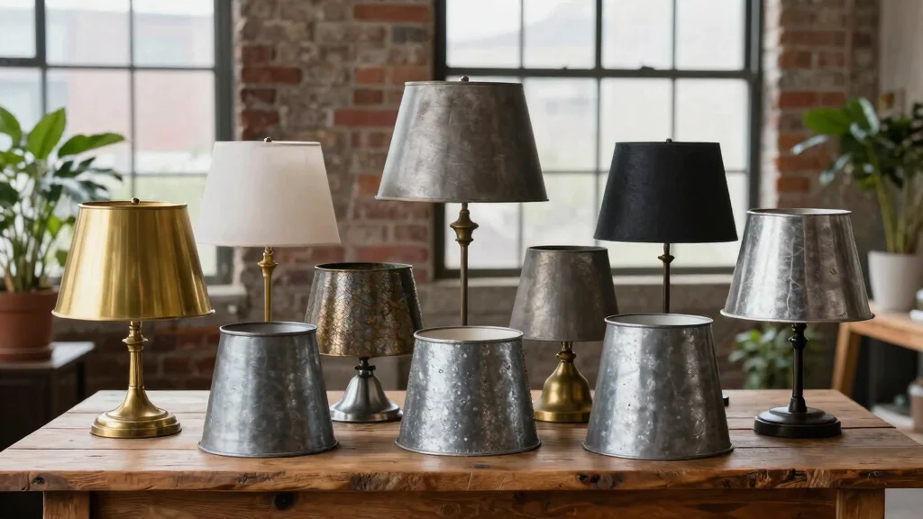 15 Metal Lamp Shade Ideas That Feel Industrial Chic