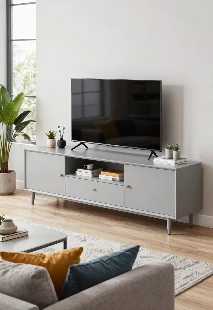 15 Modern 55 Inch TV Unit Design Ideas That Fit Perfectly 12 15 Modern 55 Inch TV Unit Design Ideas That Fit Perfectly - 2. Multi-Functional Unit with Storage 1
