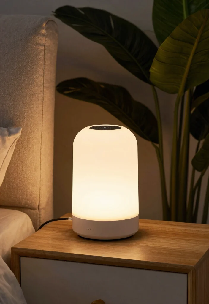 15 Nightstand Lighting Ideas That Glow Beautifully - 2. Solar-Powered Table Lamps 1