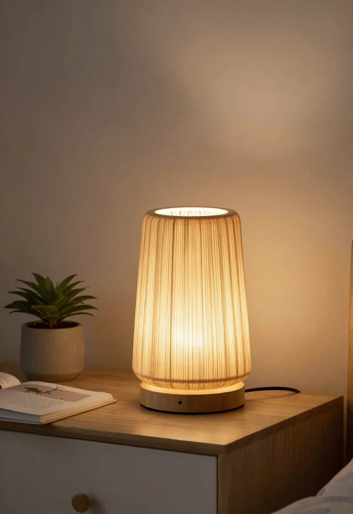 15 Nightstand Lighting Ideas That Glow Beautifully - 4. Biodegradable Lamps 1
