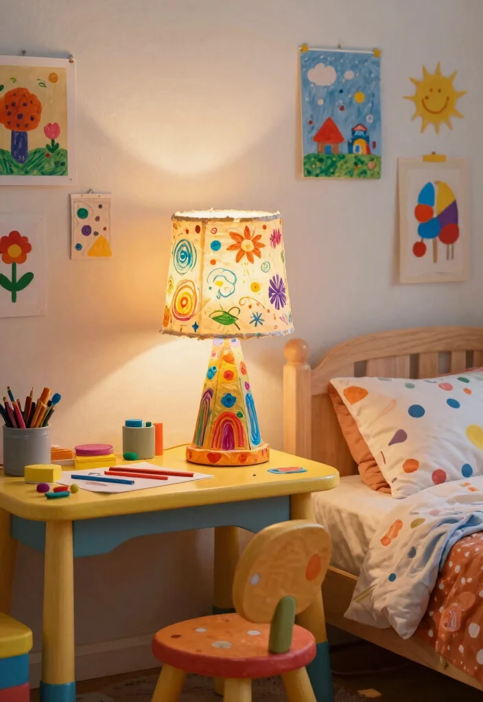 15 Papier Mache Lamp Ideas That Look Creative - 10. Interactive Kids' Lamps 1