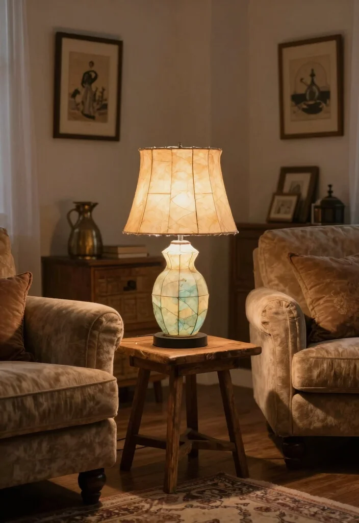 15 Papier Mache Lamp Ideas That Look Creative - 4. Vintage-Inspired Designs 1