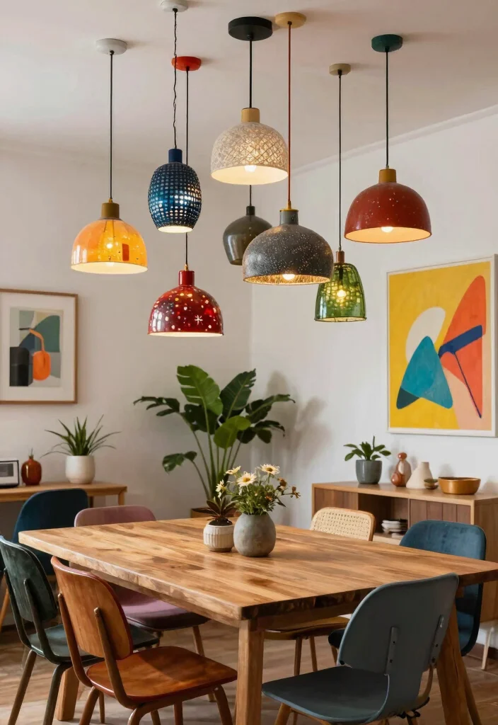 15 Pendant Light Shades Ideas That Transform Your Lighting 16 15 Pendant Light Shades Ideas That Transform Your Lighting - 6. Colorful Upcycled Materials 1