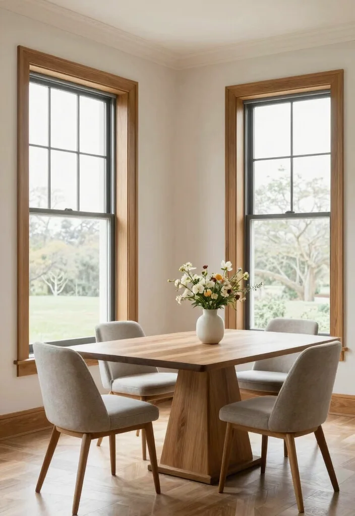 15 Windows Without Curtains Ideas That Still Feel Complete 50 15 Windows Without Curtains Ideas That Still Feel Complete - 10. Simple Wood Trim for a Clean Look 1