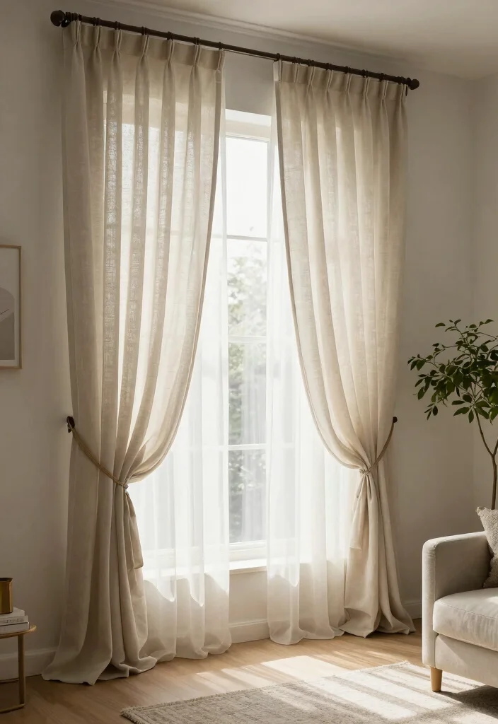 15 Windows Without Curtains Ideas That Still Feel Complete 65 15 Windows Without Curtains Ideas That Still Feel Complete - 15. Layered Textiles for Depth 1