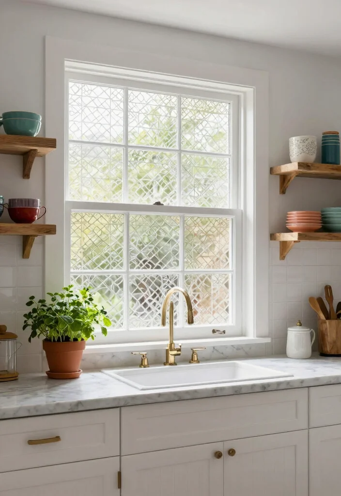 15 Windows Without Curtains Ideas That Still Feel Complete 13 15 Windows Without Curtains Ideas That Still Feel Complete - 3. Decorative Window Film 1