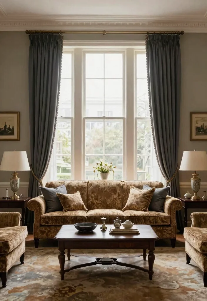 16 Dark Grey Curtains Ideas With Moody Modern Charm 40 16 Dark Grey Curtains Ideas With Moody Modern Charm - 10. Dark Grey Drapes for Traditional Touches 1