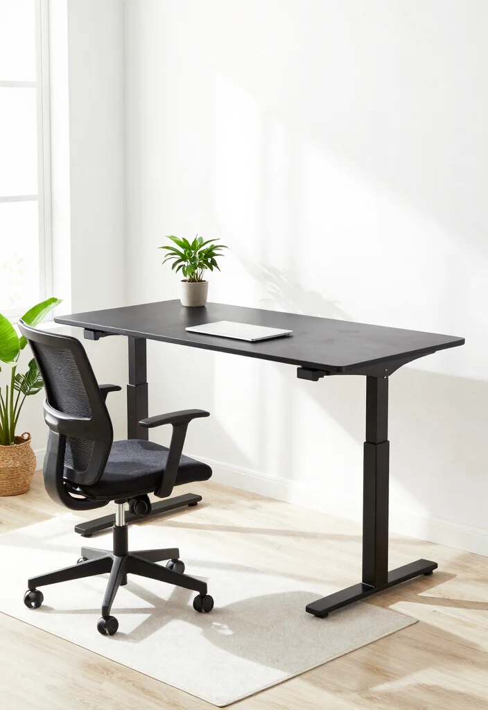 16 Ergonomic Desk Setup Ideas That Boost Comfort - 1. Standing Desk with Adjustable Height 1