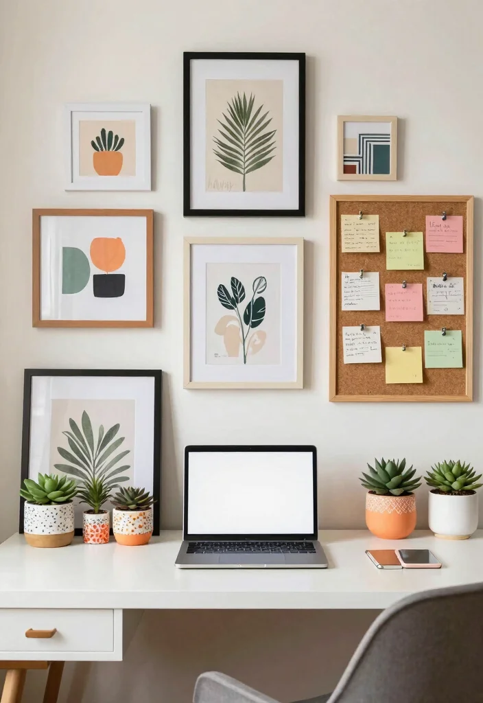 16 Ergonomic Desk Setup Ideas That Boost Comfort - 8. Personalized Decor 1