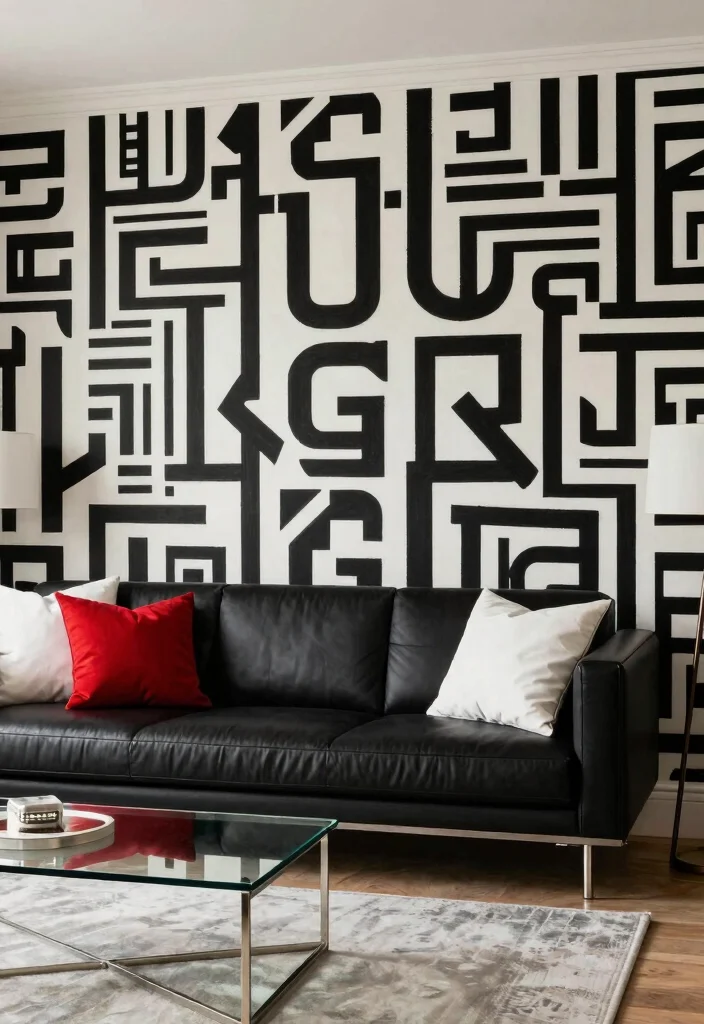 16 G Unit Wallpaper Ideas With Bold Statement Style 12 16 G Unit Wallpaper Ideas With Bold Statement Style - 2. Monochrome Magic 1