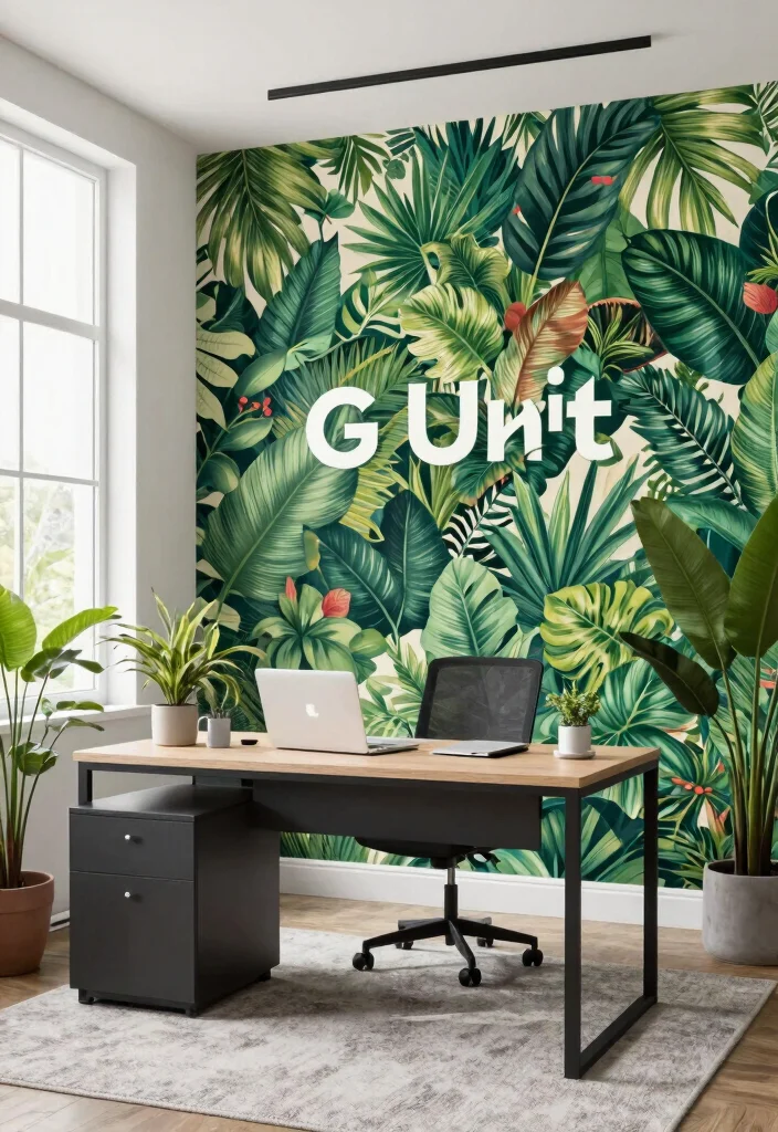 16 G Unit Wallpaper Ideas With Bold Statement Style 23 16 G Unit Wallpaper Ideas With Bold Statement Style - 3. Urban Jungle 1