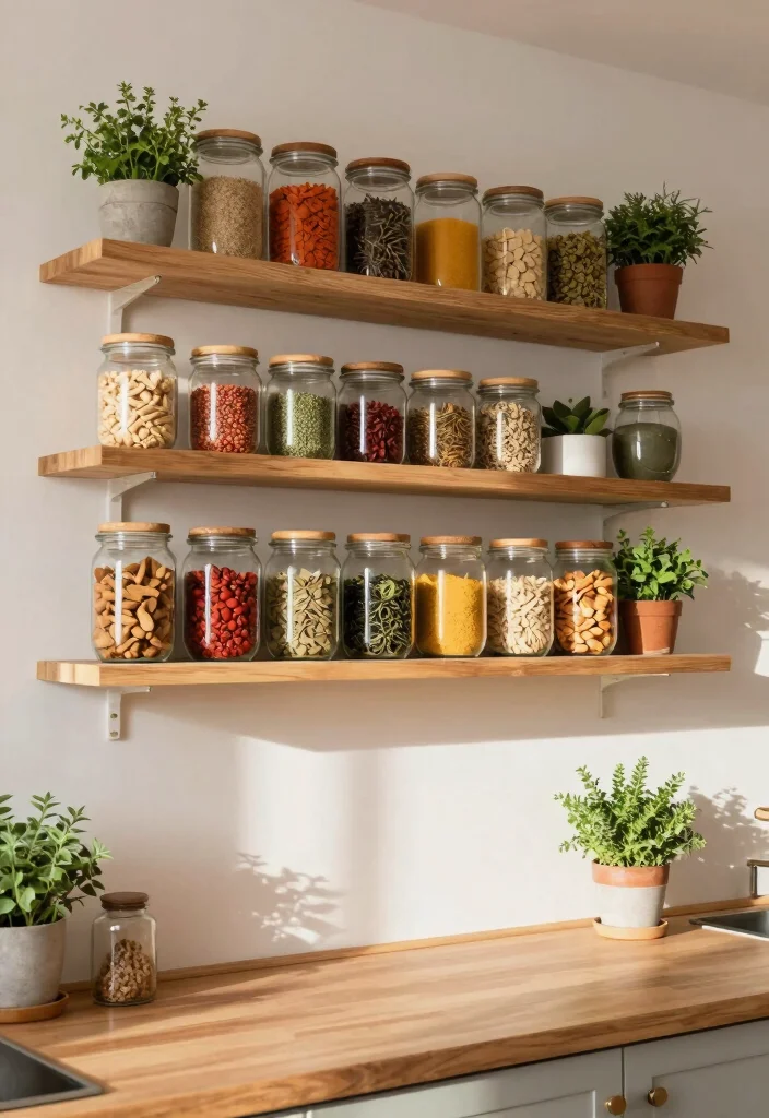 16 Grocery Unit in Kitchen Ideas That Organize Smartly - 1. Open Shelving for Easy Access 1