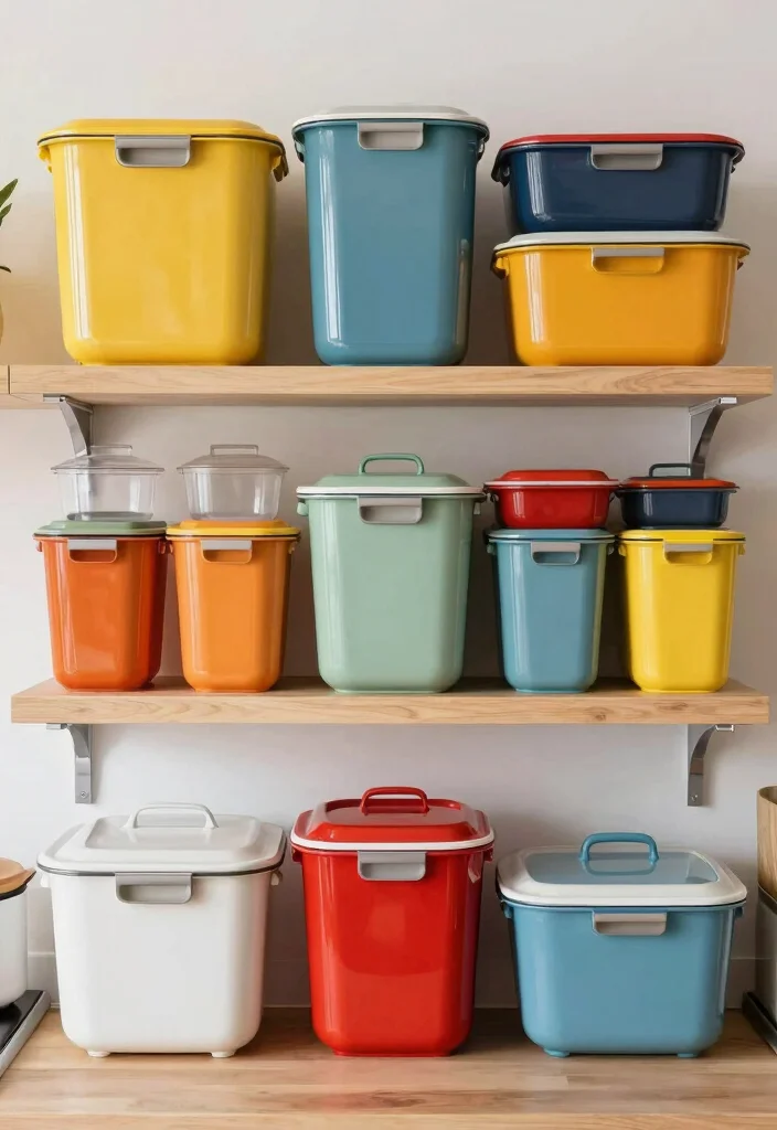 16 Grocery Unit in Kitchen Ideas That Organize Smartly - 14. Color-Coded Organizing 1