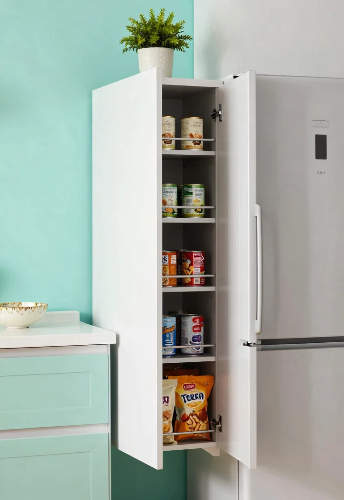 16 Grocery Unit in Kitchen Ideas That Organize Smartly - 2. Slim Cabinets for Tight Spaces 1