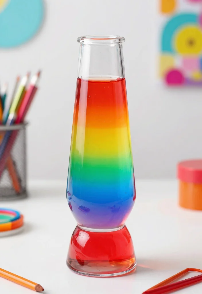 16 Lava Lamp Experiment for Kids 2026 Trending Ideas That Feel Fun - 3. Rainbow Lava Lamp 1