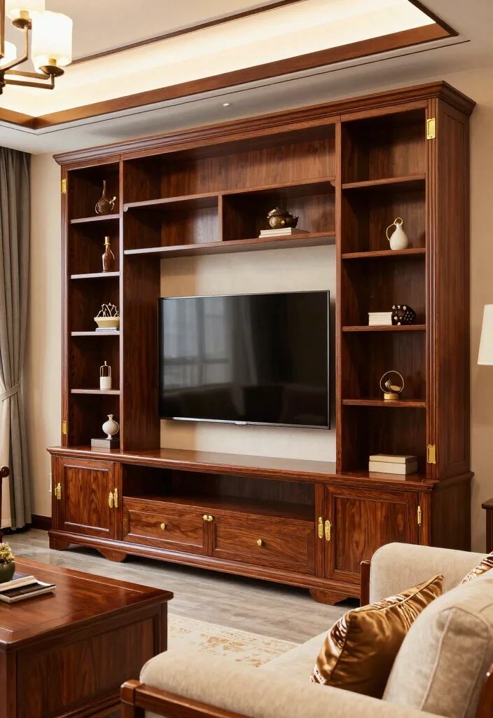 16 Media Unit Living Room Ideas That Blend Style & Storage 40 16 Media Unit Living Room Ideas That Blend Style & Storage - 10. Traditional Media Units 1