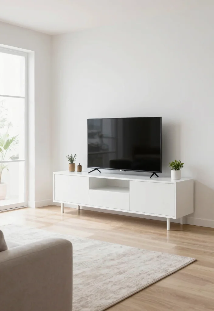 16 Media Unit Living Room Ideas That Blend Style & Storage 44 16 Media Unit Living Room Ideas That Blend Style & Storage - 14. Minimalist Media Units 1